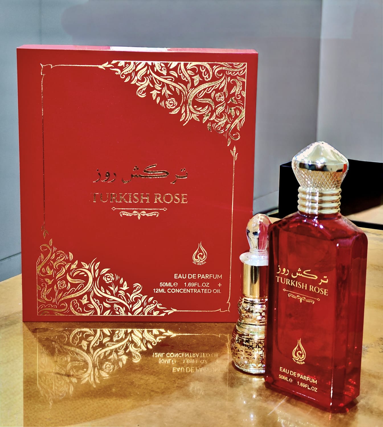 Arabian Fragrances Turkish Rose 50ml EDP and 12ml Concentrated Oil