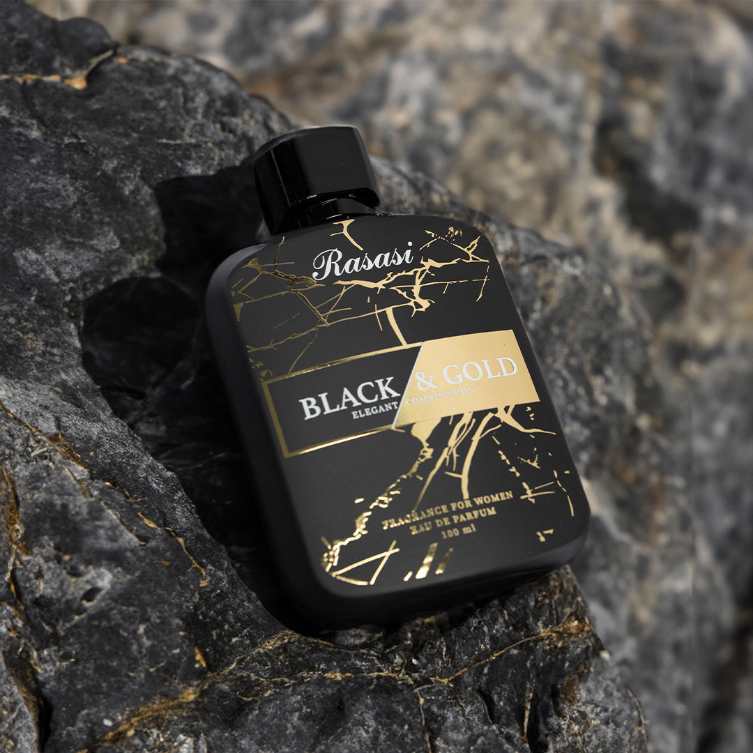 Rasasi Black & Gold Elegant Combination For Women