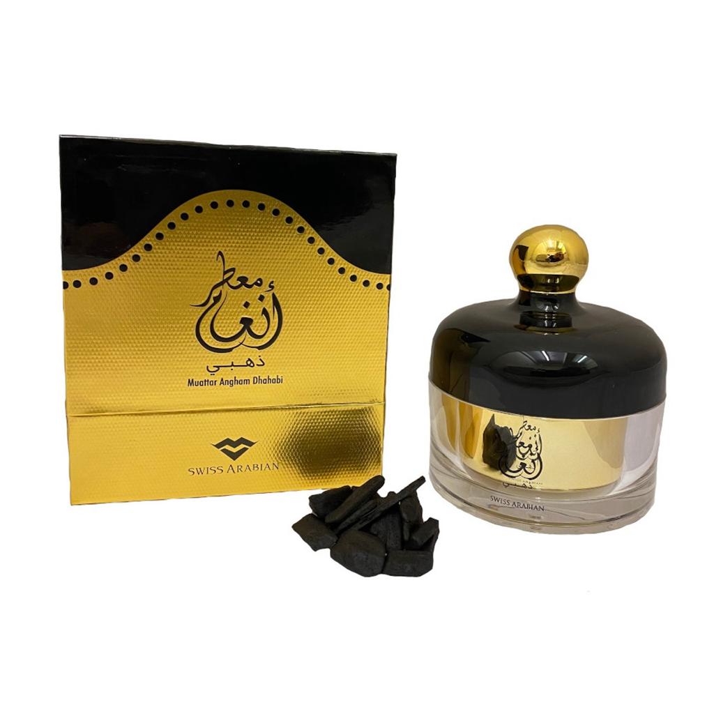 Swiss Arabian Bakhoor Muattar Angham Dhahabi Gold (Incense)