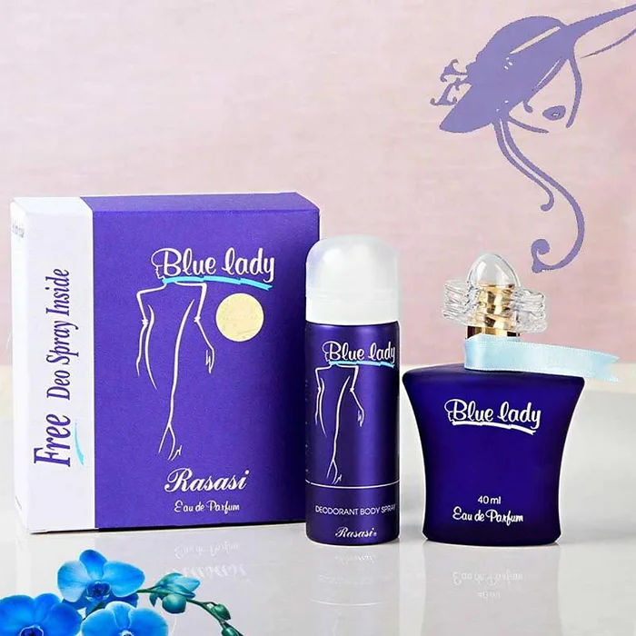 Rasasi Blue Lady With Free Body Spray For Women