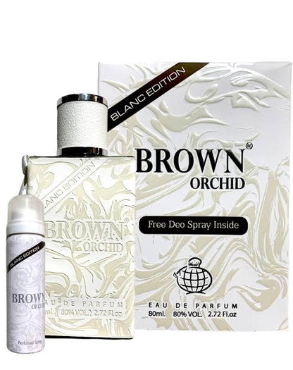 Fragrance World Brown Orchid Blanc Edition Free Deo