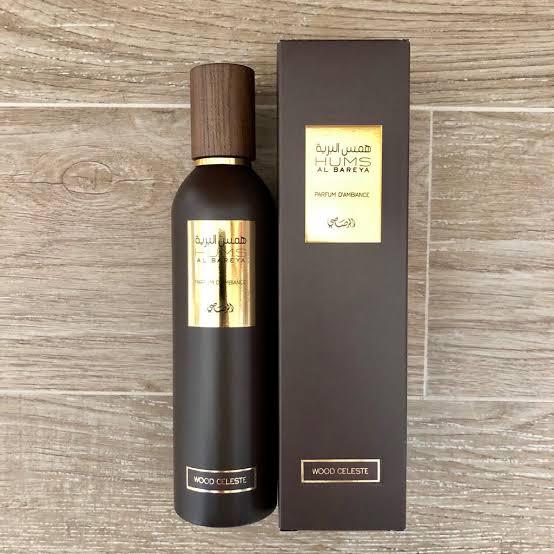 Rasasi Hums Al Bareya Wood Celeste Parfum D'Ambiance Air Freshner - 250ml