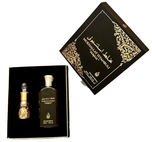 Arabian Fragrances Mukhallat Istanbuli 50ml EDP and 12ml Concentrated Oil