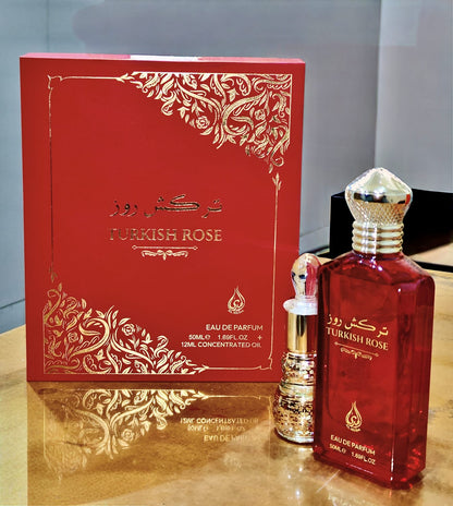 Arabian Fragrances Turkish Rose 50ml EDP and 12ml Concentrated Oil