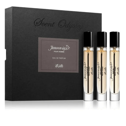 JUNOON POUR HOMME COLLECTION - SCENT ODYSSEY EDP 7.5ML EACH -SET OF 3 LUXURY